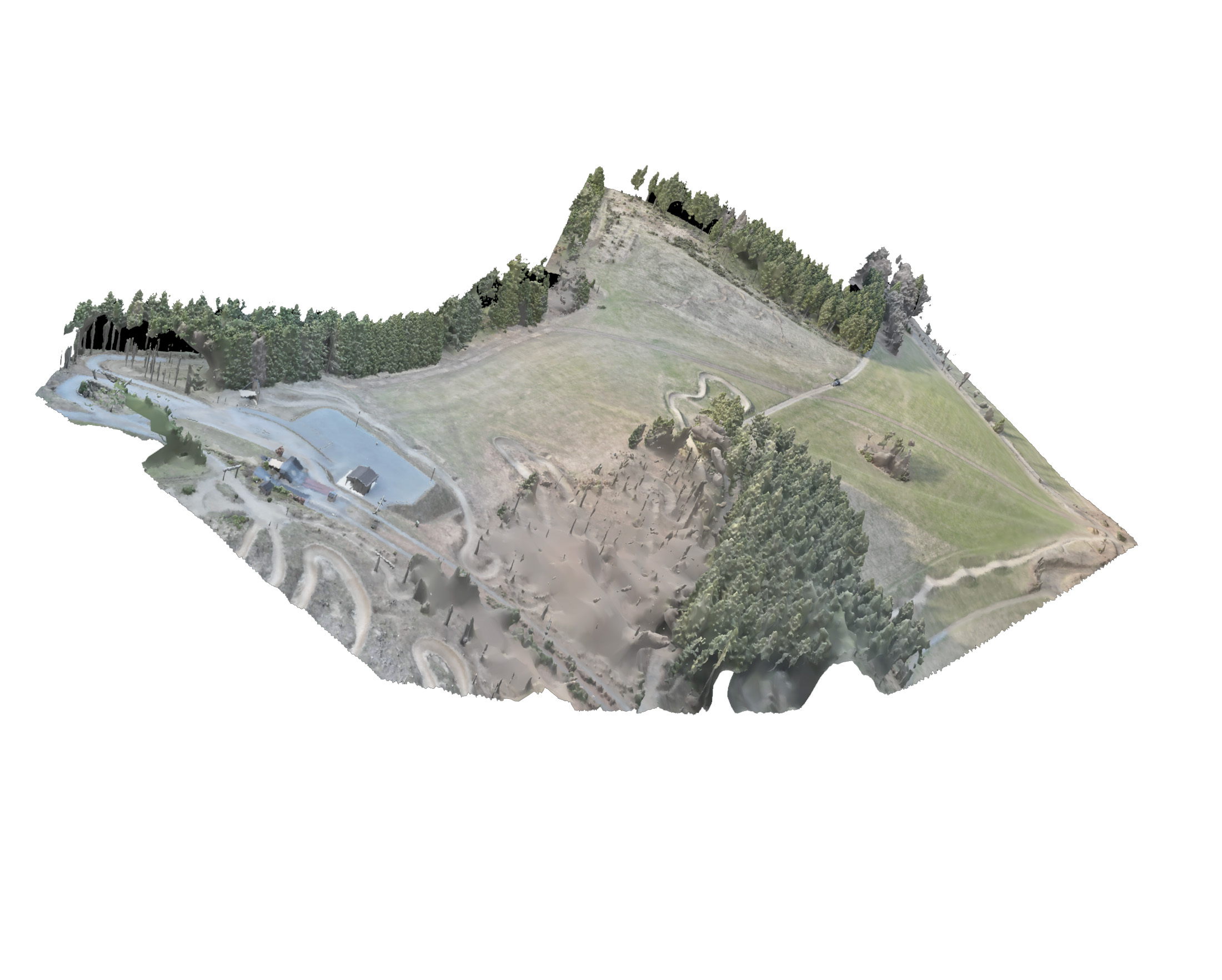 3D-Geländemodell als DXF